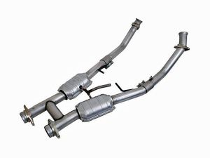 BBK Performance High Flow H Pipe With Catalytic Converters - Aluminized Steel