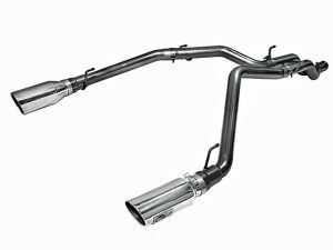 aFe Power Large Bore-HD 3 Inch 409 Stainless Steel DPF-Back Exhaust System