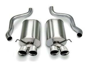 Corsa Performance Dual Rear Exit Axle-Back with Twin 3.5 Inch Tips - Sport Sound Level