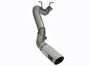 aFe POWER Large Bore-HD 5 Inch 409 Stainless Steel DPF-Back Exhaust System