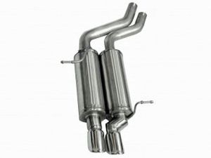 Corsa Performance Single Rear Exit Cat-Back with Twin 3.0 Inch Tips - Sport Sound Level