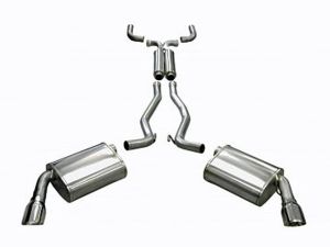 Corsa Performance Dual Rear Exit Catback with 4.0 Inch Tips - Sport Sound Level
