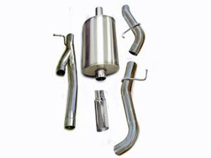 Corsa Perfromance Single Side Exit Catback with 4.0 Inch Tip - Sport Sound Level