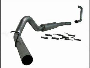 MBRP 4" Turbo Back Single Side (Stock Cat) - P Series for 2003-2007 Ford Powerstroke 6.0L - S6206P