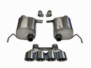 Corsa Performance Dual Rear Exit Valve-Back with Quad 4.5 Inch Tips - Xtreme Sound Level
