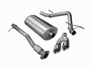 Corsa Performance Single Side Exit Catback with Twin 4.0 Inch Tip - Sport Sound Level