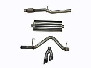 Corsa Performance Single Side Exit Catback with Twin 4.0 Inch Tip - Sport Sound Level