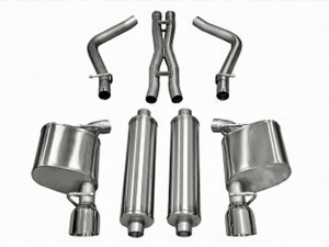 Corsa Performance Dual Rear Exit Cat-Back with 4.5 Inch Tips - Xtreme Sound Level