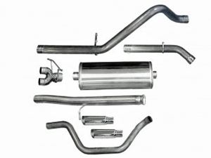 Corsa Performance Dual Rear Exit Catback with 4.0 Inch Tips - Sport Sound Level