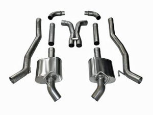 Corsa Performance Dual Rear Exit Catback plus X-Pipe - Xtreme Sound Level - Factory GFX ONLY