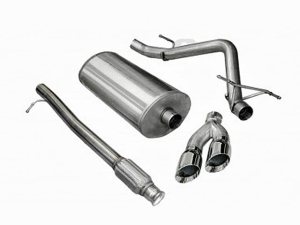 Corsa Performance Single Side Exit Catback with Twin 4.0 Inch Tips - Sport Sound Level