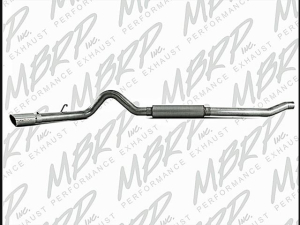 MBRP 4" CAT Back Single Side (Stock Cat) Exit - AL for 2003-2007 Ford Powerstroke 6.0L - S6208AL