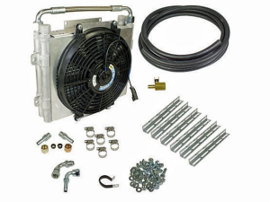 BD Diesel Xtruded Trans Oil Cooler - 0.50 inch Cooler Lines