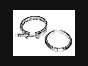 GT 3 Inch VBand Special Stainless Downpipe Flange and Clamp Set