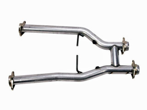 BBK Performance Short Mid H Pipe - Aluminized Steel