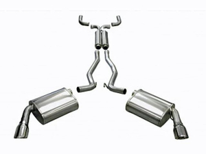 Corsa Performance Dual Rear Exit Catback with 4.0 Inch Tips - Sport Sound Level