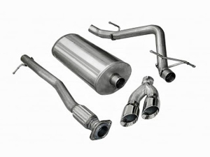 Corsa Performance Single Side Exit Catback with Twin 4.0 Inch Tip - Sport Sound Level