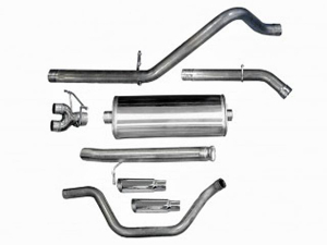Corsa Performance Dual Rear Exit Cat-Bac with 4.0 Inch Tips - Sport Sound Level
