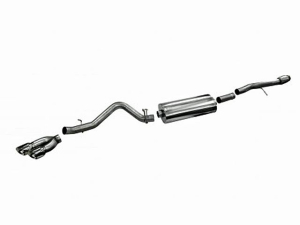 Corsa Performance Single Side Exit Cat-Back with Twin 4.5 Inch Tip - Sport Sound Level