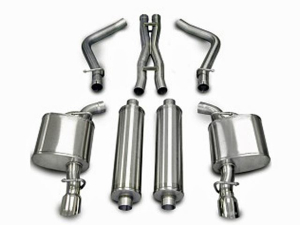 Corsa Performance Dual Rear Exit Cat-Back with Single 3.5 Inch Tips - Xtreme Sound Level