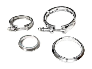 Precision THV T3 Sized V-Band Inlet / Outlet Flange & Clamp Kit