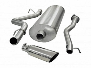 Corsa Performance Single Side Exit Cat-Back with 4.0 Inch Tip - Sport Sound Level