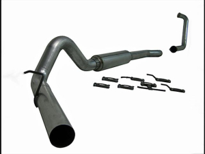 MBRP 4" Turbo Back Single Side (Stock Cat) - P Series for 2003-2007 Ford Powerstroke 6.0L - S6206P
