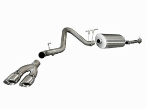 Corsa Performance Single Side Exit Cat-Back with Twin 4.0 Inch Tip - Sport Sound Level