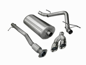 Corsa Performance Single Side Exit Catback with Twin 4.0 Inch Tip - Sport Sound Level