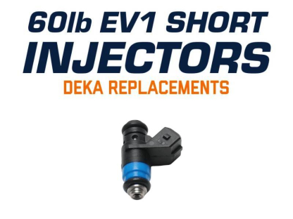 DEKA Style 60lbs Short (Blue) Replacement Injectors by Deatschwerks