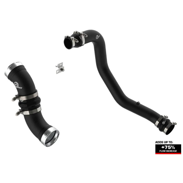 aFe Charge Pipe Intercooler Piping Kit for 2006-2010 Duramax 6.6L LBZ/LMM Black