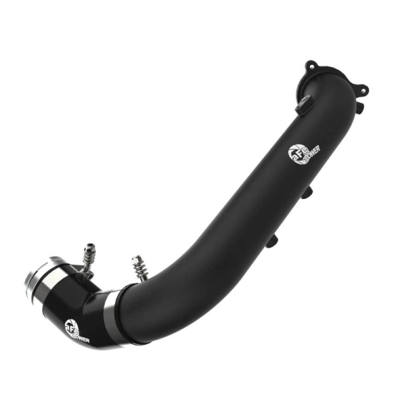 aFe 2.75" Aluminum Hot Charge Pipe for 2021-2024 Toyota GR Supra 2.0T Black