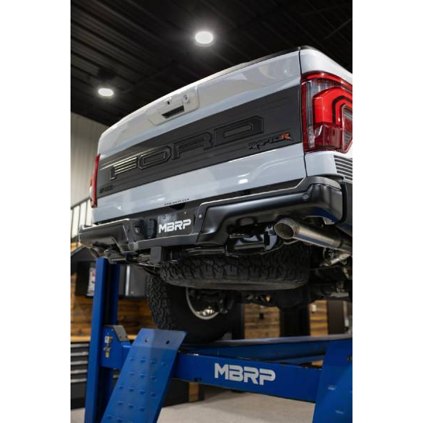 MBRP 3In Axle-Back Street Profile Turndown Exit Exhaust for 2022-2026 Ford F-150 Raptor ARMOR Pro Installed