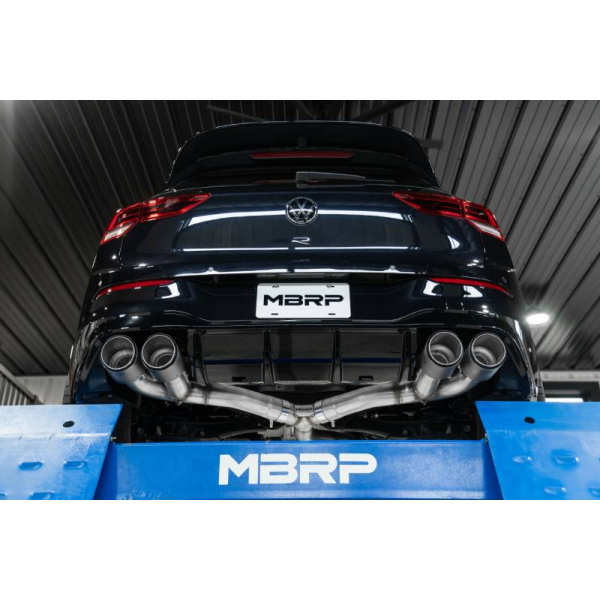 2022+ VW Golf R MBRP 3" Race Exhaust, Quad Tip