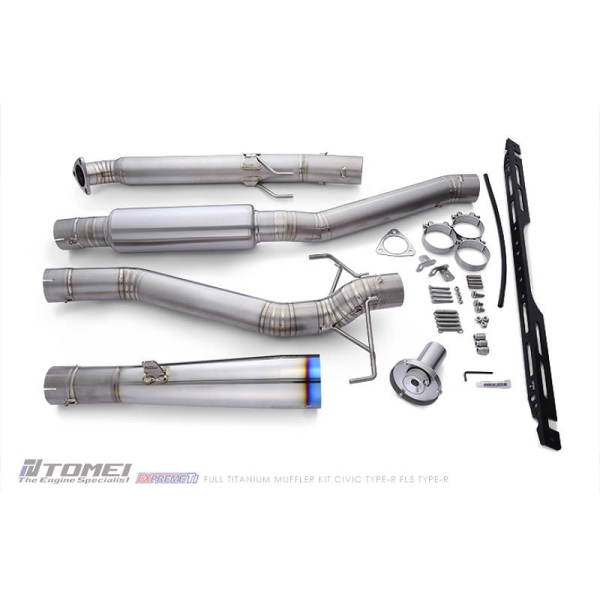 Tomei Expreme Titanium CAT Back Exhaust for 2023 Up Civic Type R - Single Tip