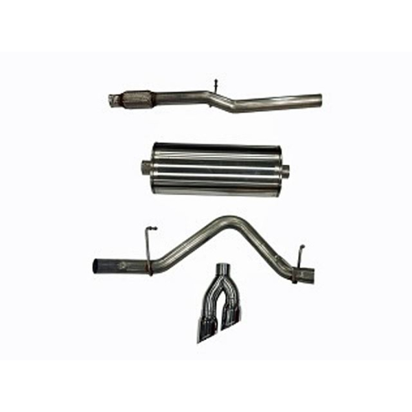 Corsa Performance Single Side Exit Catback with Twin 4.0 Inch Tip - Sport Sound Level