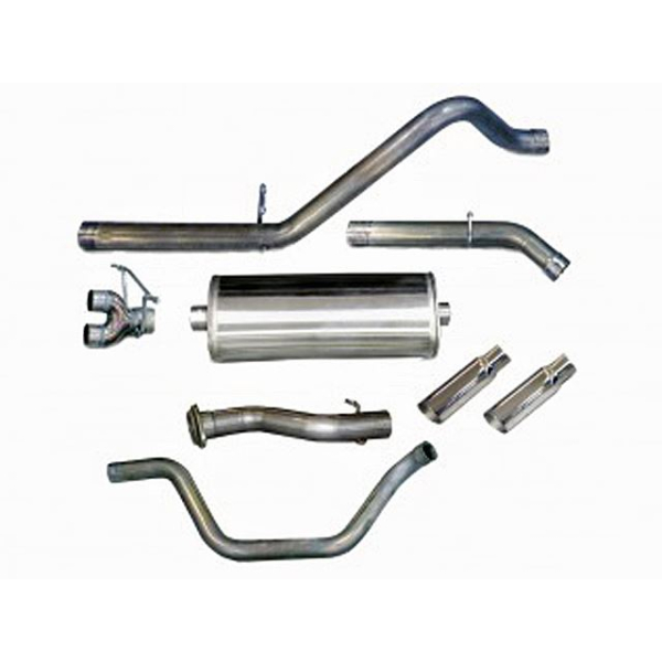 Corsa Perfromance Dual Rear Exit Catback with 4.0 Inch Tips - Sport Sound Level
