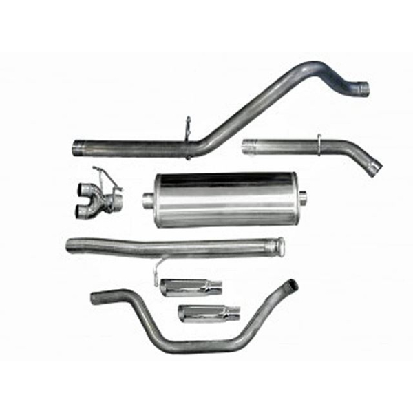 Corsa Performance Dual Rear Exit Catback with 4.0 Inch Tips - Sport Sound Level