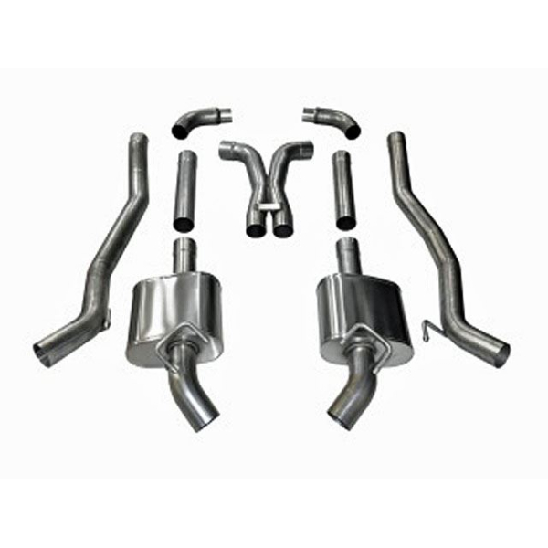 Corsa Performance Dual Rear Exit Catback plus X-Pipe - Xtreme Sound Level - Factory GFX ONLY