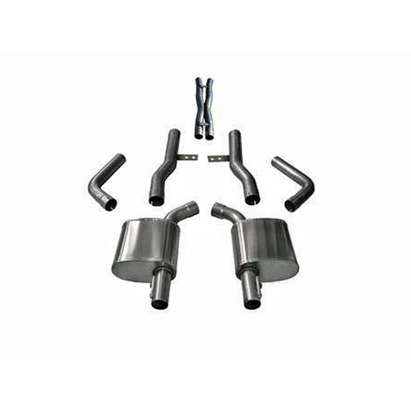 Corsa Performance Dual Rear Exit Catback Exhaust System - No Tips - Xtreme Sound Level