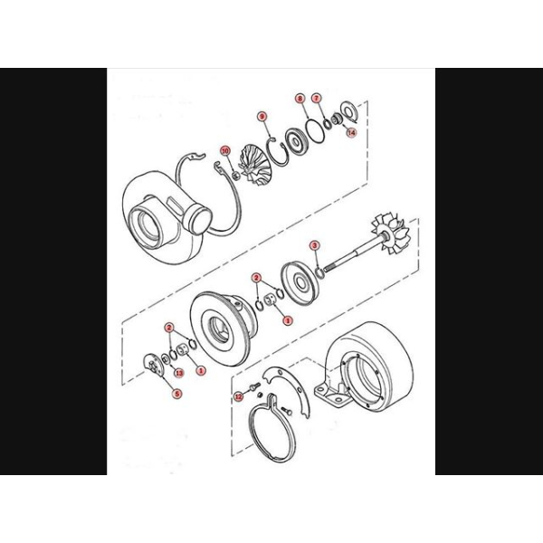 Holset HE351VE Turbo Rebuild Kit