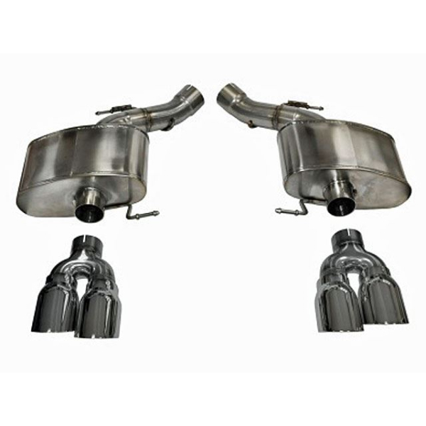 Corsa Performance Dual Rear Exit Axle-Back with Twin 4.0 Inch Tips - Sport Sound Level