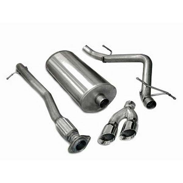 Corsa Performance Single Side Exit Catback with Twin 4.0 Inch Tips - Sport Sound Level