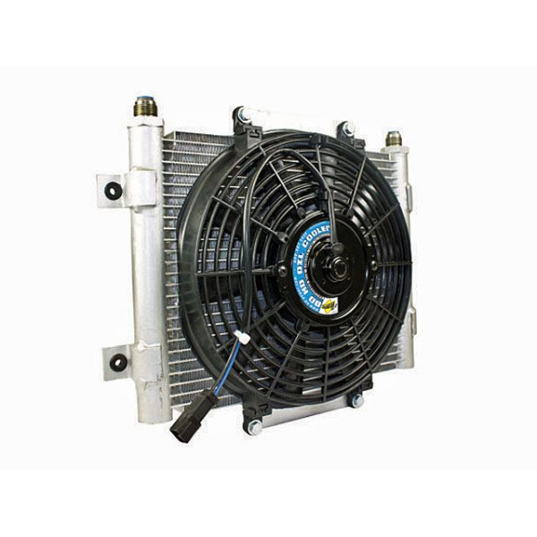 BD Diesel Xtrude Core Heavy Duty Trans Cooler with Fan and -10 JIC Male Connection
