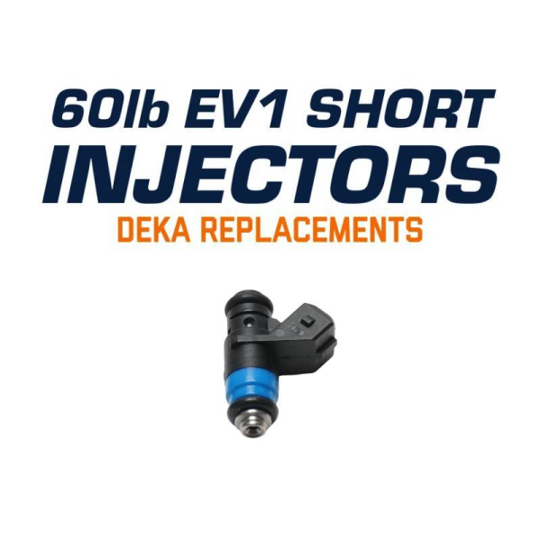 DEKA Style 60lbs Short (Blue) Replacement Injectors by Deatschwerks