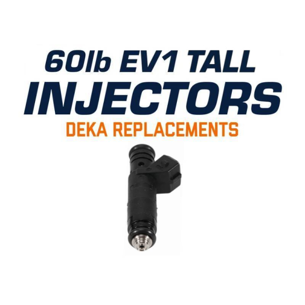 DEKA Style 60lbs Tall (Black) Replacement Injectors by Deatschwerks