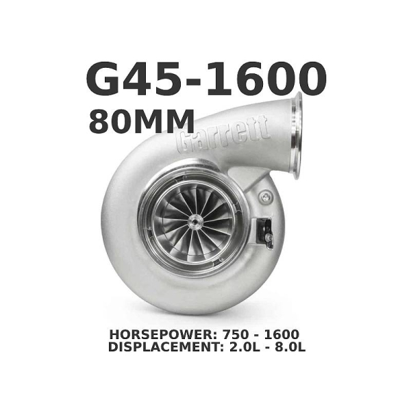 Garrett G45-1600 80mm G Series Turbo