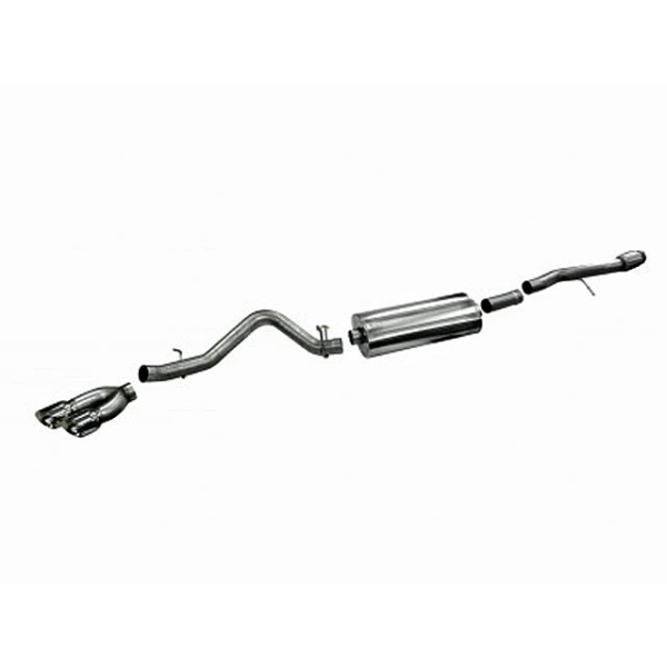 Corsa Performance Single Side Exit Cat-Back with Twin 4.5 Inch Tip - Sport Sound Level