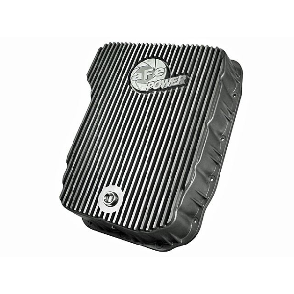 aFe Power Transmission Pan with Machined Fins