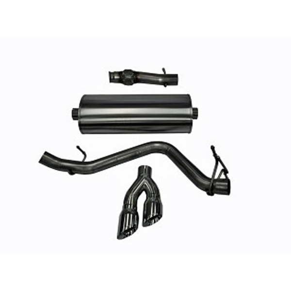 Corsa Performance Single Side Exit Cat-Back with Twin 4.0 Inch Tip - Sport Sound Level